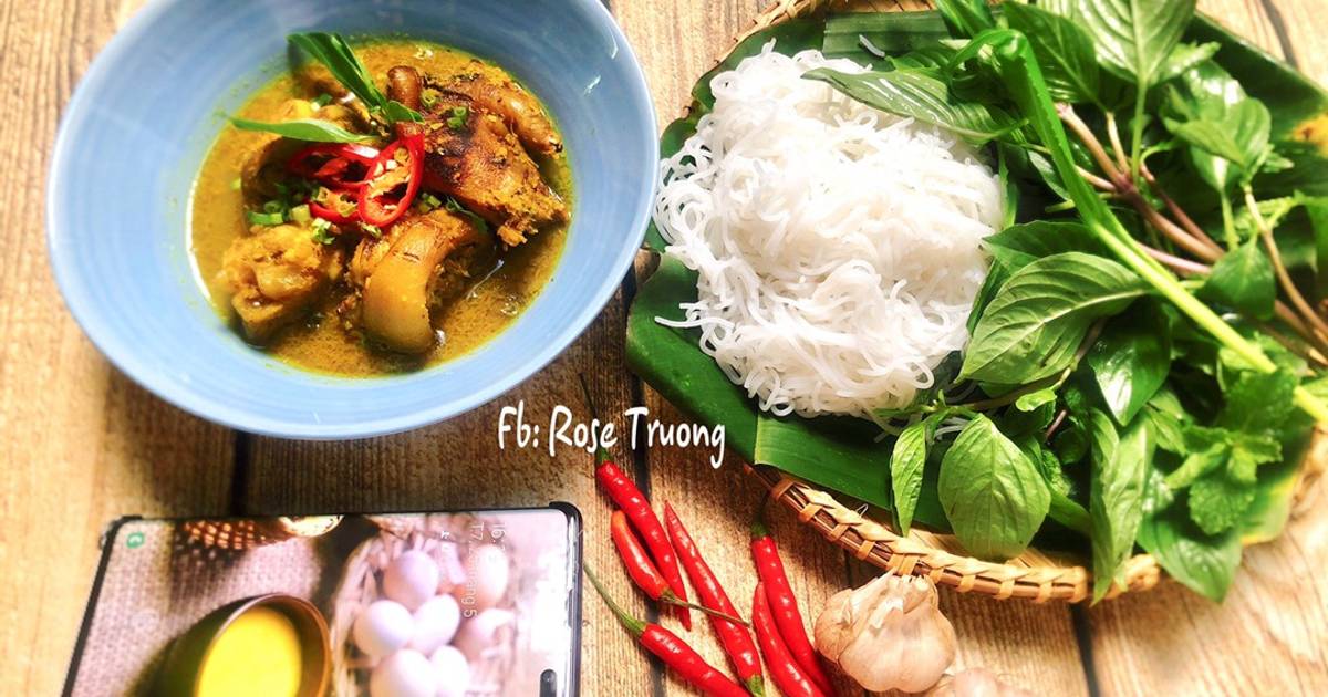 Bún Giò Heo Nấu Giả Cầy