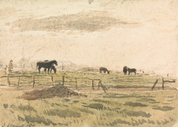 Horses in a Paddock 1811