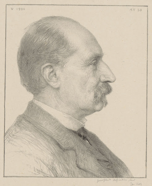 Portret van Diederik Johannes Korteweg 1906