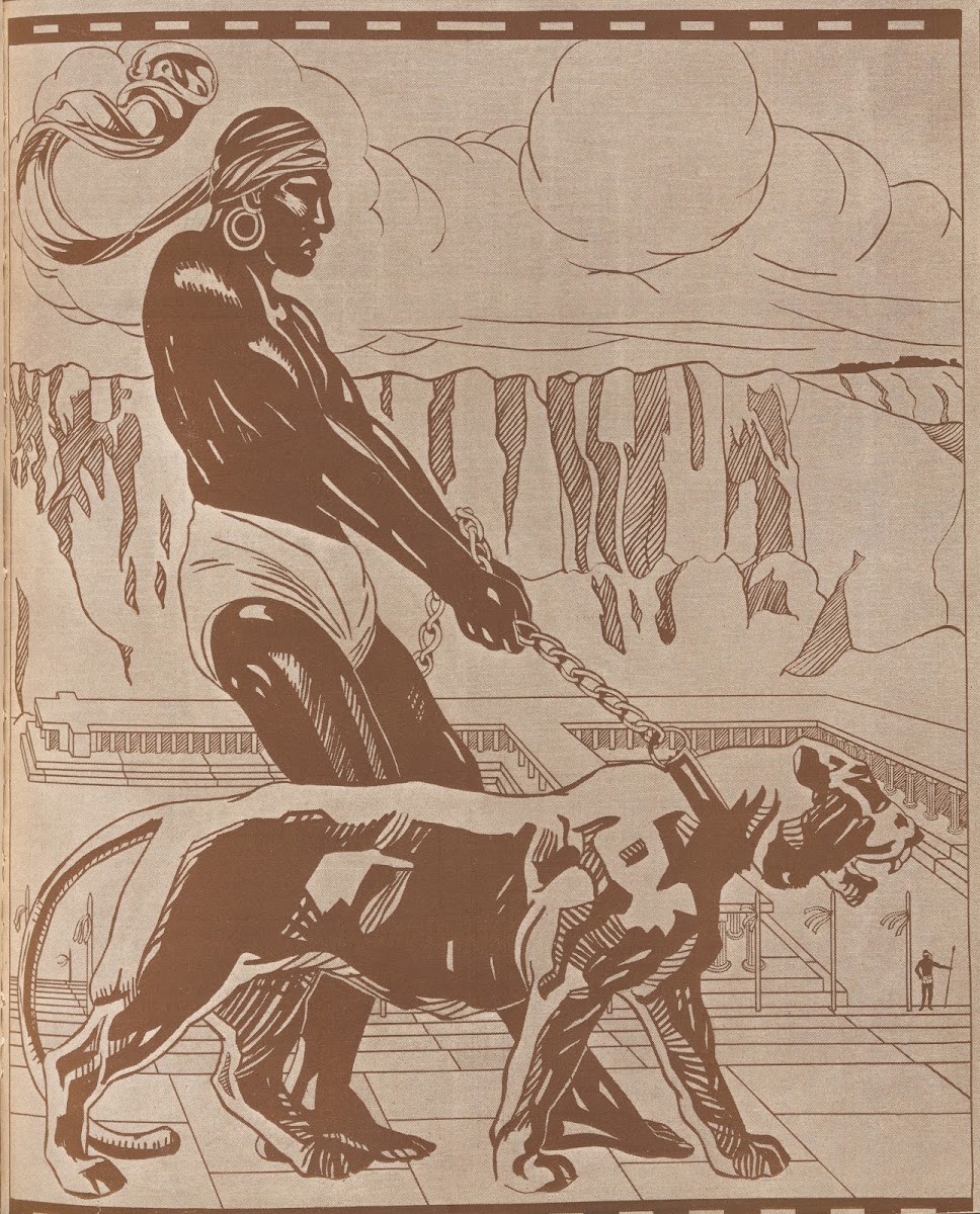 Nubian With Tiger 1927