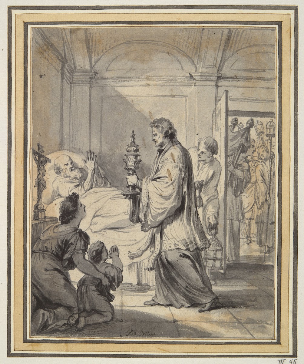 Man on his Deathbed with Priest andOthers