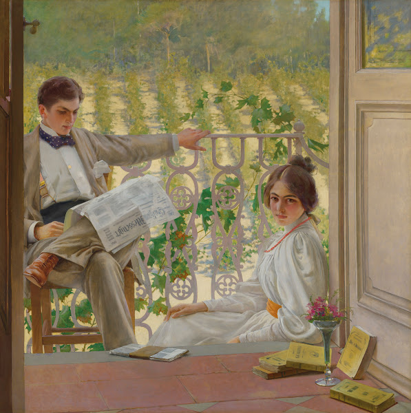 An Afternoon on the Porch 1895