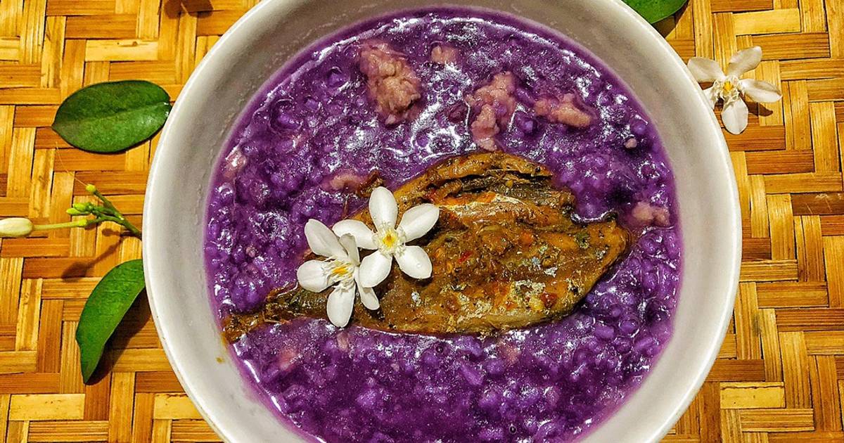 Cháo Khoai Lang Tím Cá Nục Kho