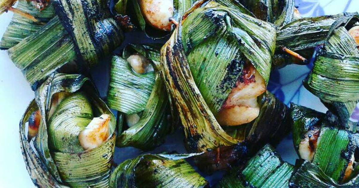 Gà cuộn lá dứa