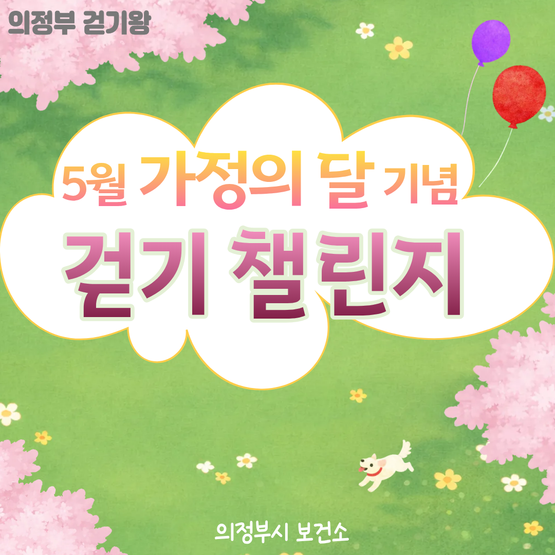 2026년 5월 의정부시 걷기왕! 개인전 안내