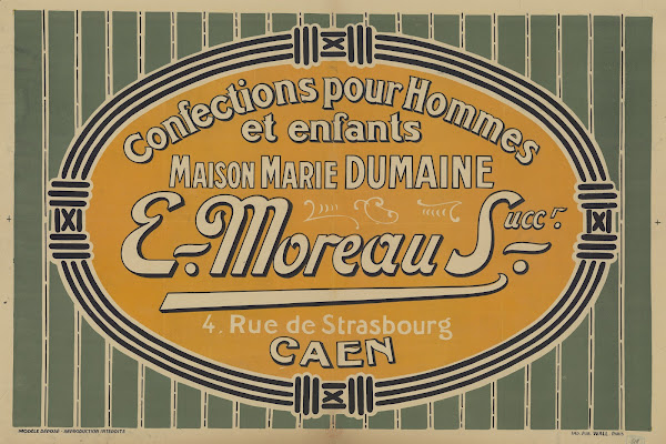 Confections pour hommes et enfants Maison Marie Dumaine E Moreau Succr 1920
