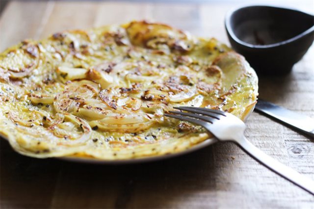 Bánh Pancake Khoai Tây Hành