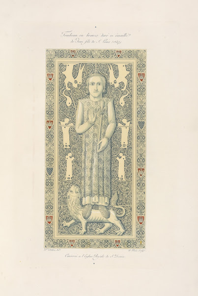 Tombeau en bronze doré et émaillé de Jean fils de St Louis 1247 1839
