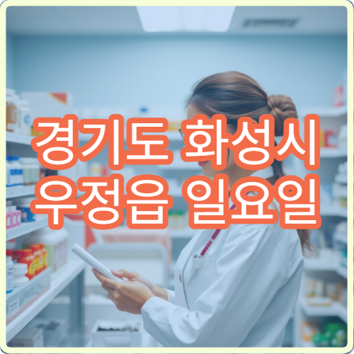 경기도 화성시 우정읍 일요일 당번약국 안내 공휴일 약국 영업시간