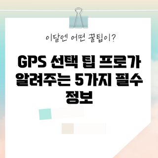 휴대용 GPS, GPS 선택 팁, 휴대용 내비게이션, 이동식 GPS, GPS 기능