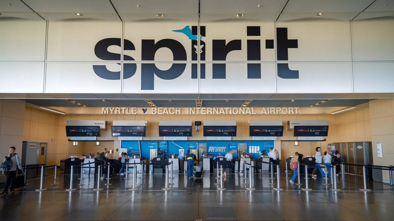 Spirit Airlines Terminal at Myrtle Beach Airport