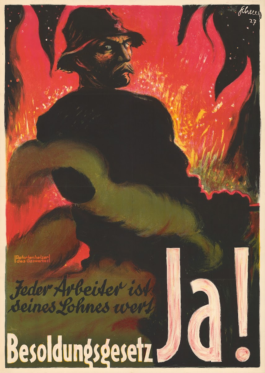 Jeder Arbeiter Ist Seines Lohnes Wert  Besoldungsgesetz Ja 1927