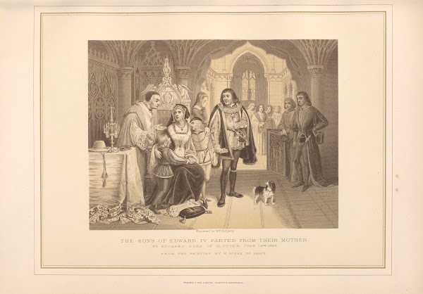 The Sons of Edward IV parted from their Mother  N Gosse 19th century