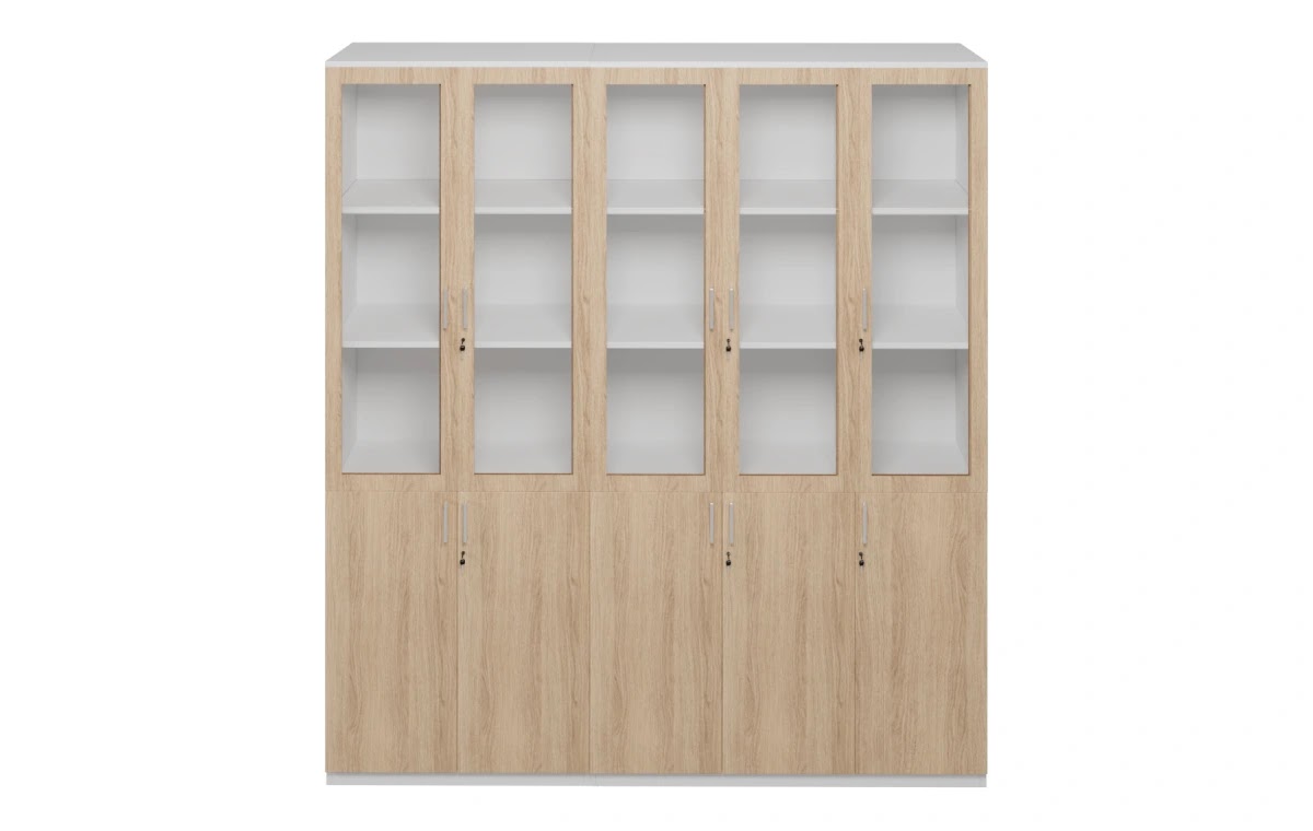 RADAR Color Full Height Ten-Door Glass Cabinet