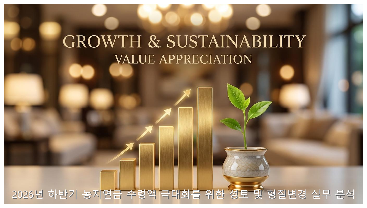 2026년 하반기 농지연금 수령액 극대화를 위한 성토 및 형질변경 실무 분석 핵심 안내 및 분석 인포그래픽 (8)