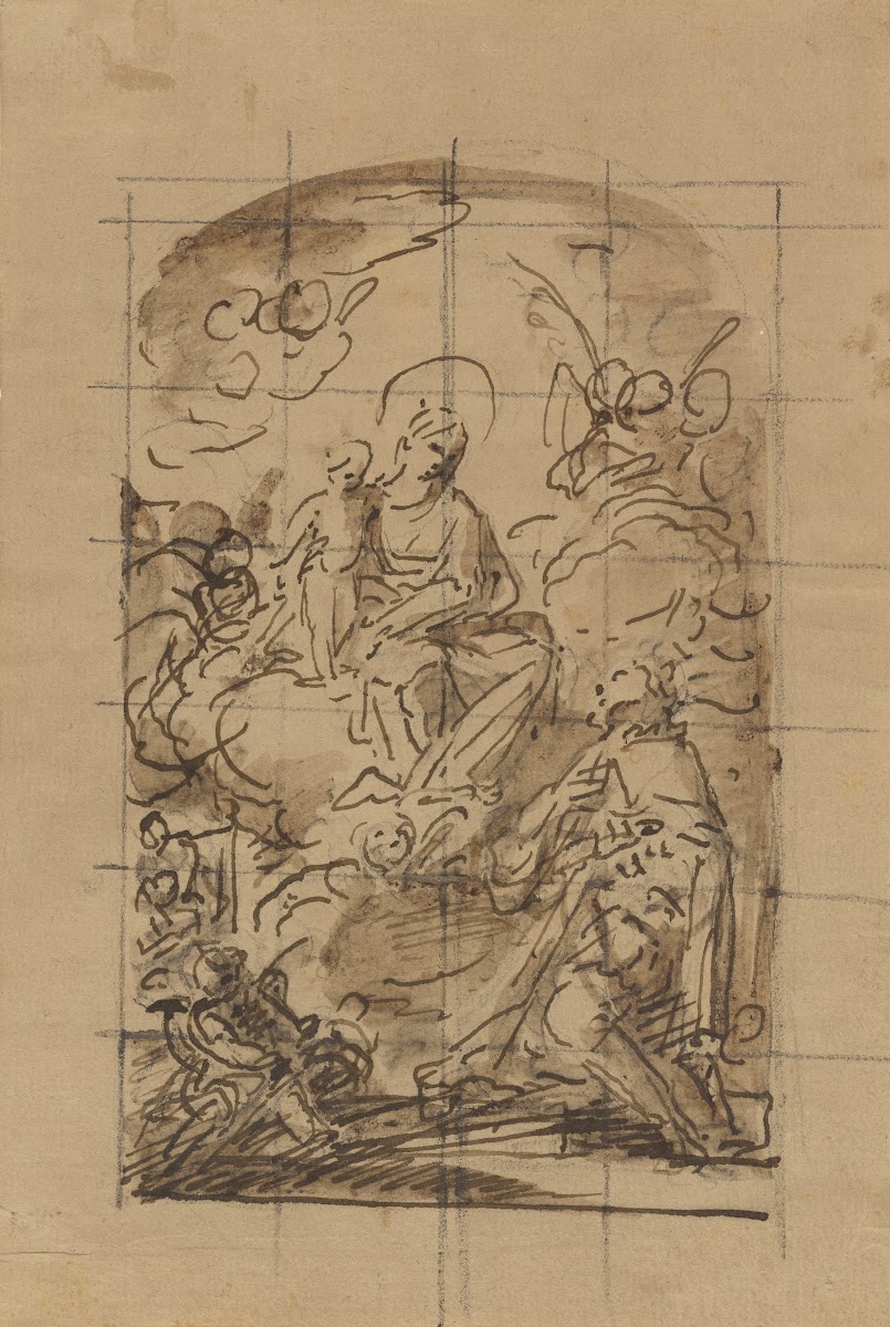 The Apparition of the Virgin and Child to Saint Louis of France 1780s