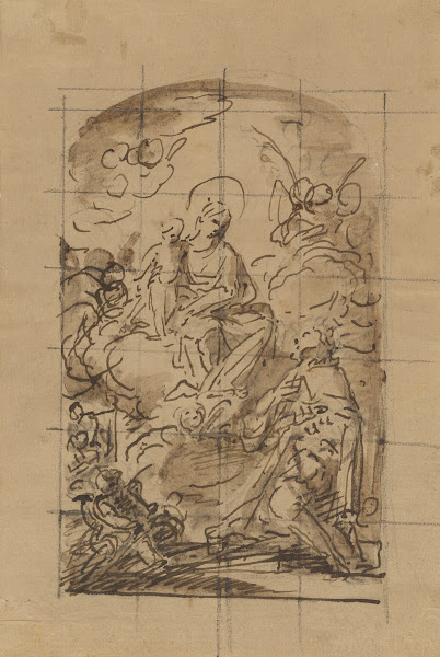The Apparition of the Virgin and Child to Saint Louis of France 1780s