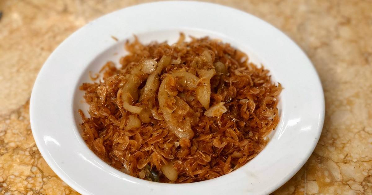Tép khô rang tóp mỡ