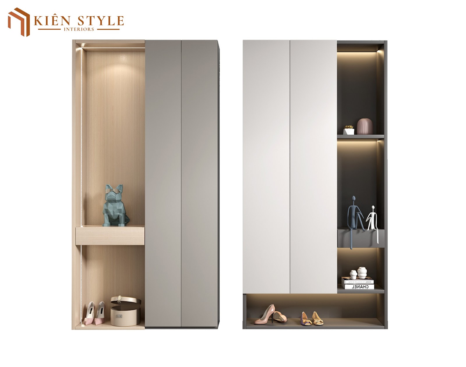 Mẫu tủ giày mới nhất 2024