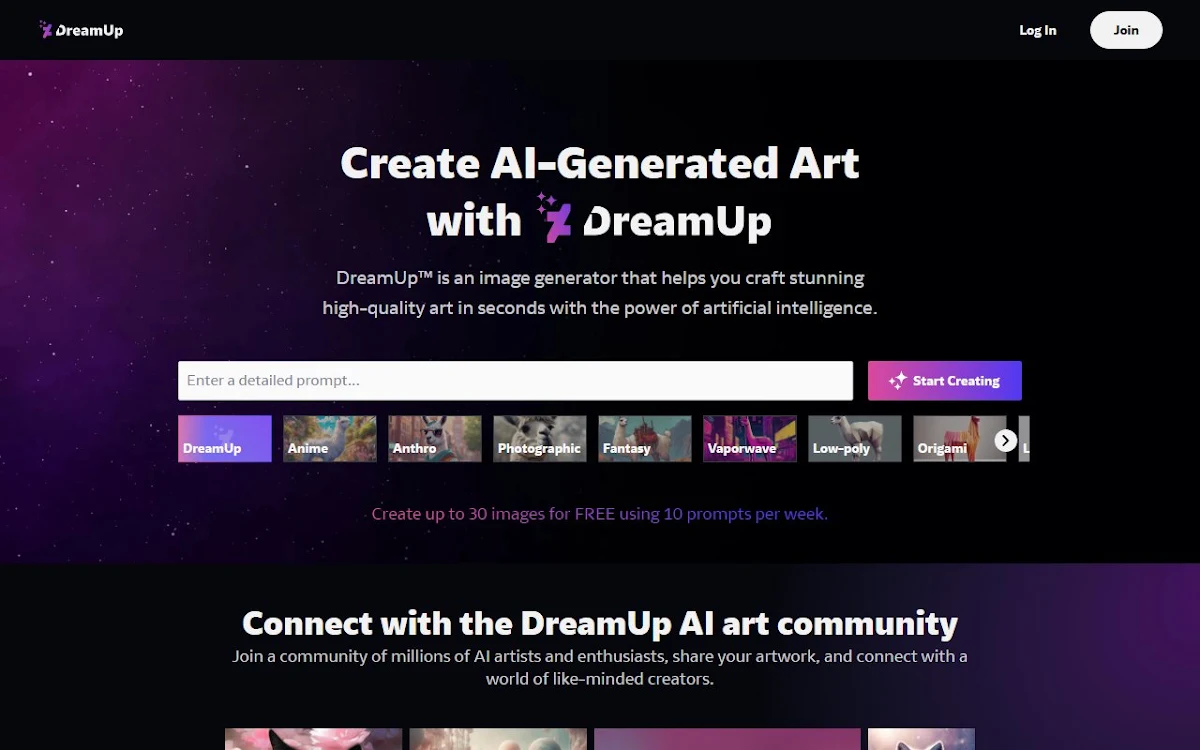Captura de Dream Up