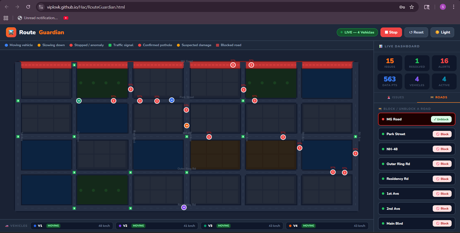 Route Guardian Screenshot