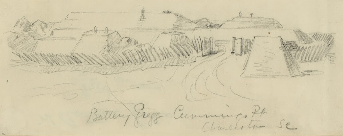 Battery Gregg Cummings Pt Charleston SC 1863