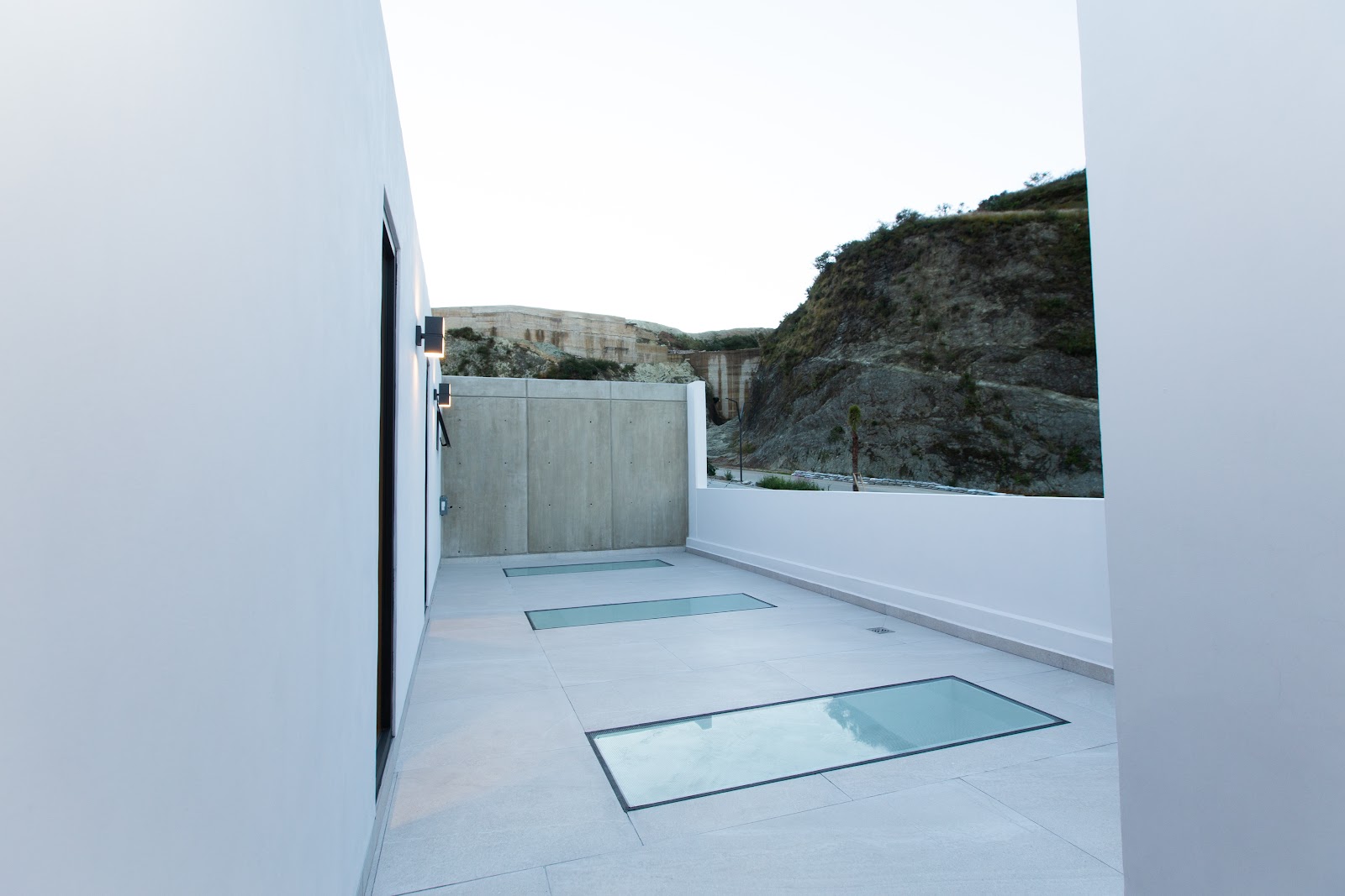 Área de terraza casa de lujo Huixquilucan