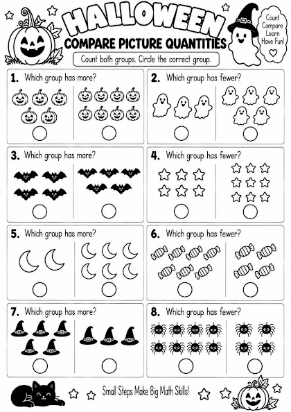 Halloween Compare Picture Quantities