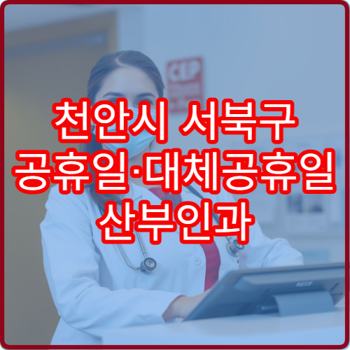 천안시 서북구 공휴일·대체공휴일 산부인과 진료 병원 여성검진·질염 상담 가능
