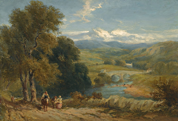 Landscape With A Distant View Of Bolton Abbey Yorkshire And The River Wharfe 184