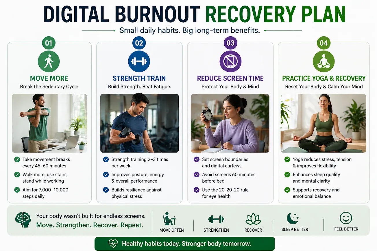 Digital burnout recovery plan