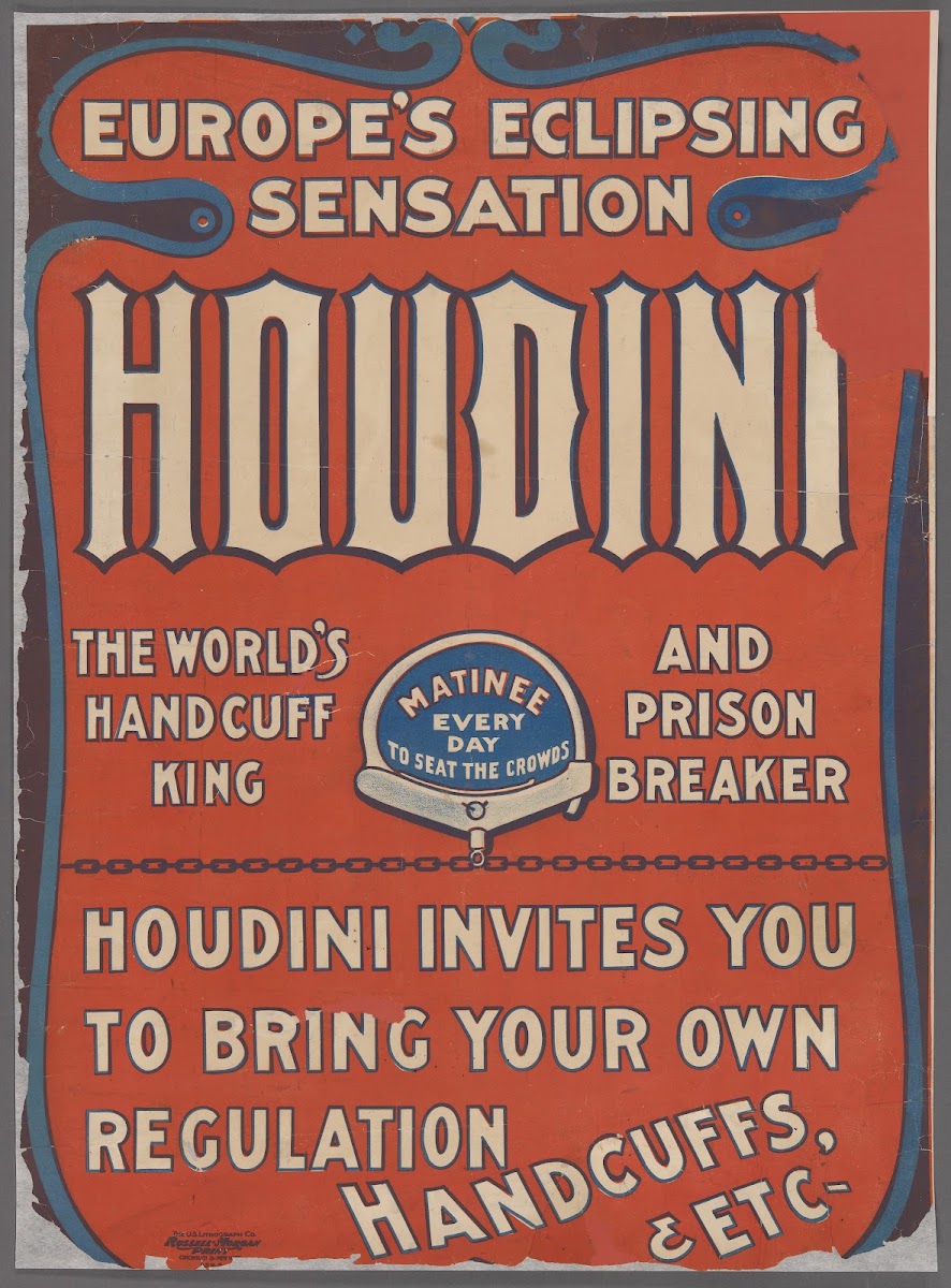 Europes eclipsing sensation Harry Houdini the worlds handcuff king and prison br