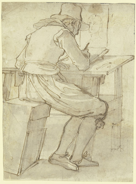 Artist at the drawing table 1551  1640