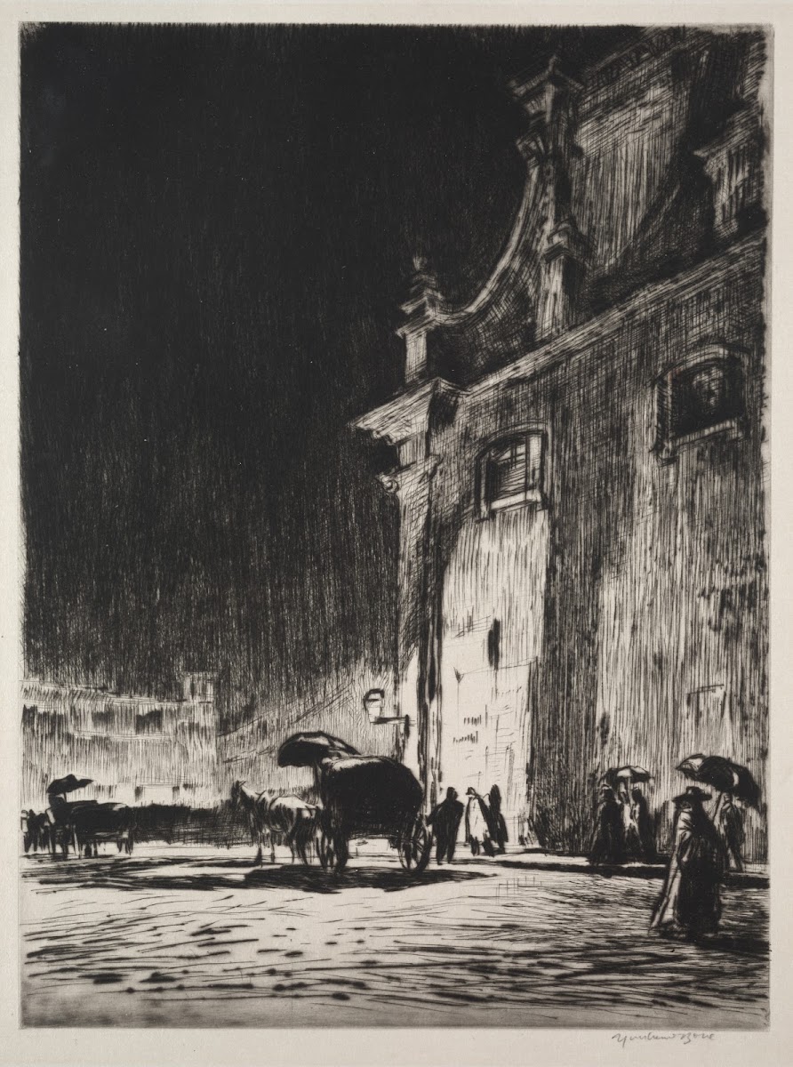 Rainy Night in Rome 1913