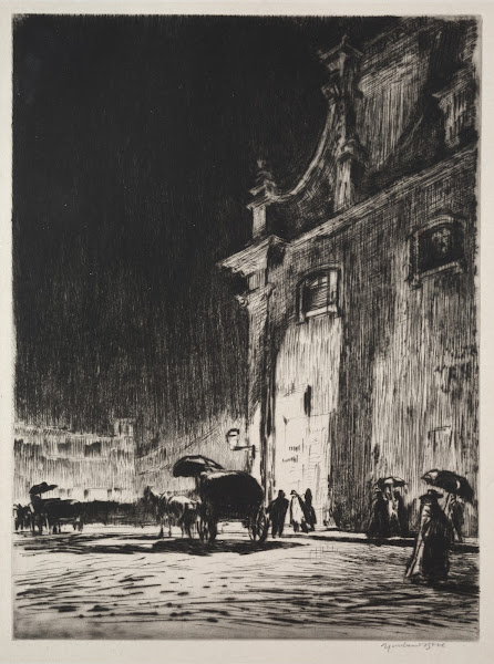 Rainy Night in Rome 1913