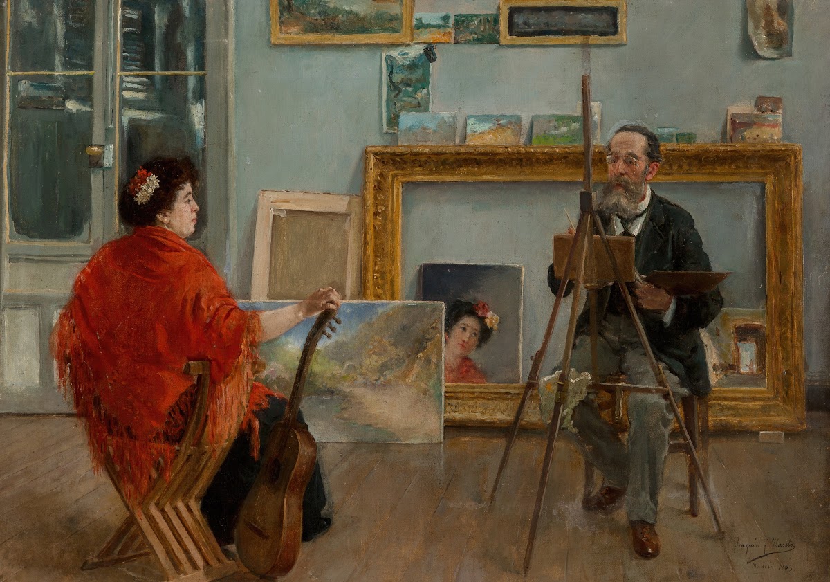 In the artists studio 1903