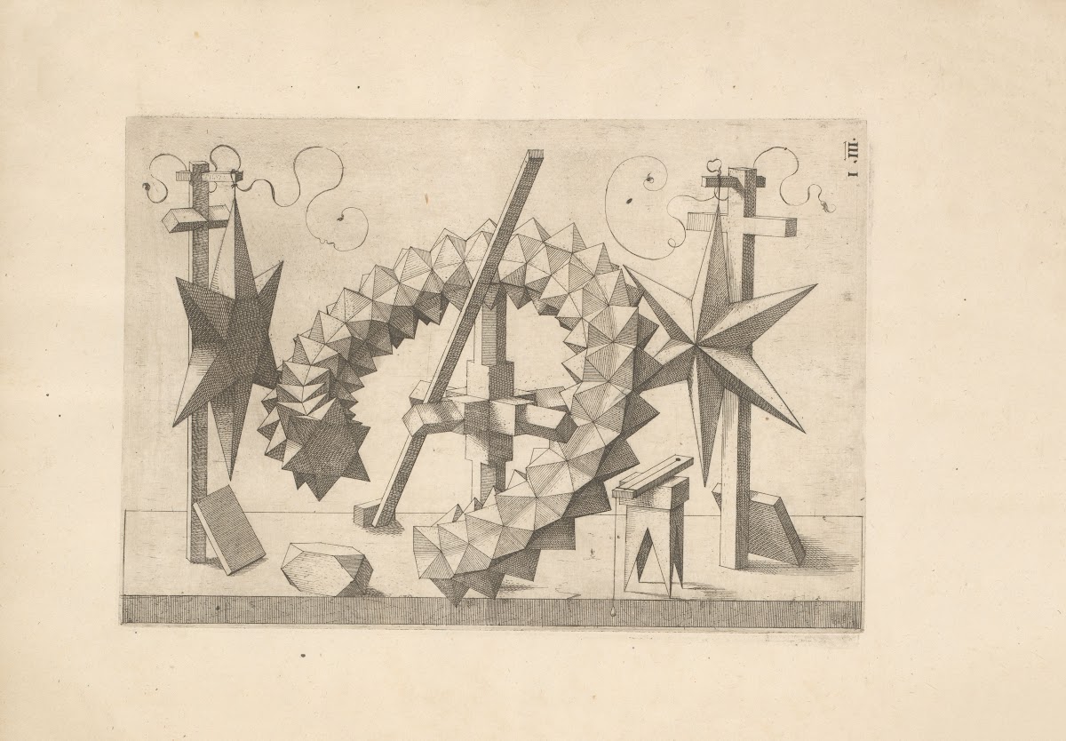 Perspectiva Corporum Regularium Perspective of regular solids Pl43 1568