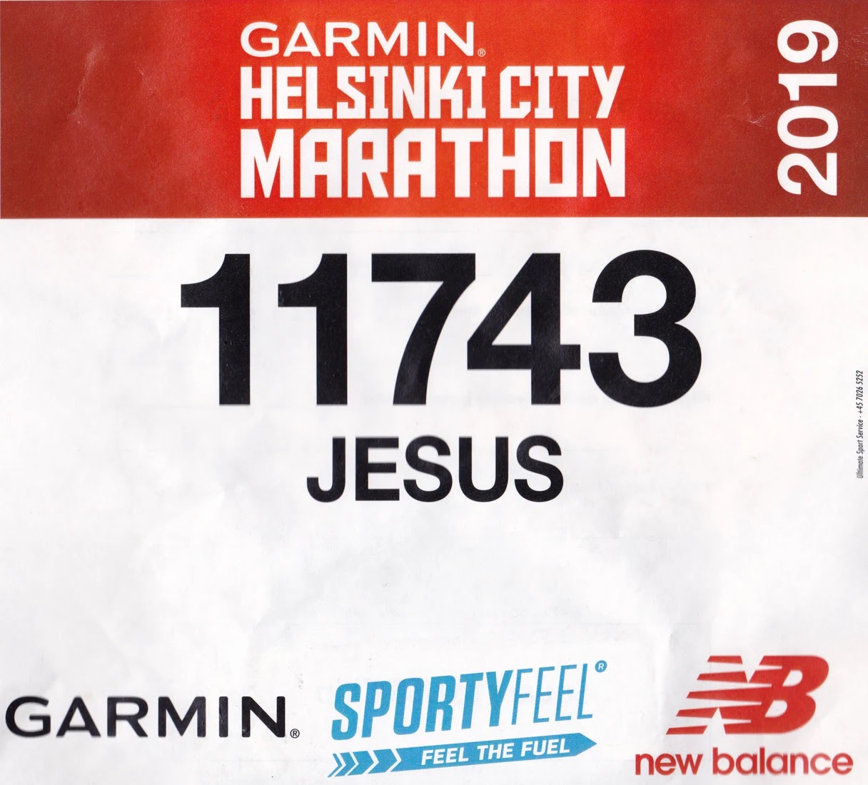 Dorsal de Helsinki Maratahon