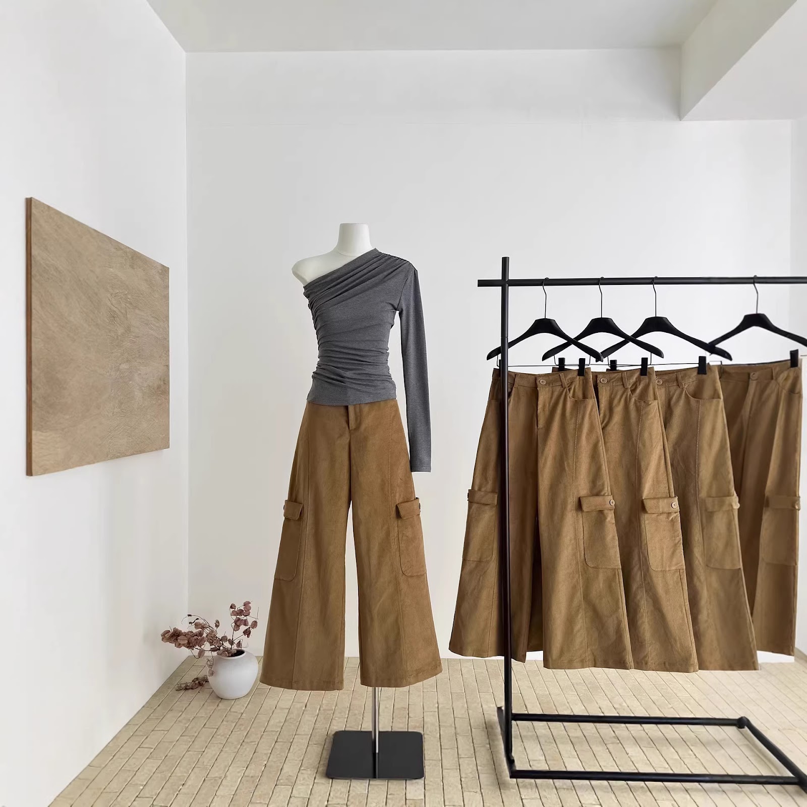 Damen-Cordhose, gerade, mit Taschen