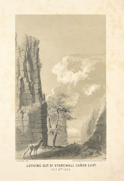 Looking out of Stonewall Canon east Oct 9th 1864 1864