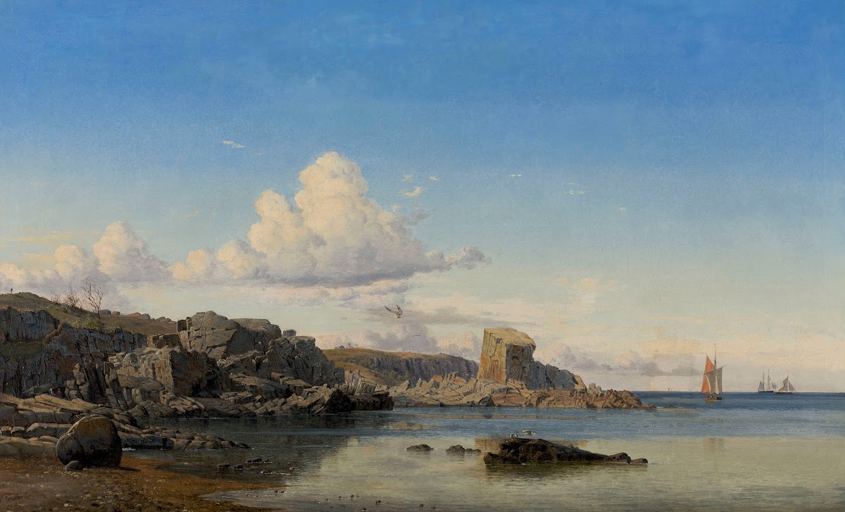 Randcleven at Gudhjem on the eastcoast of Bornholm 1857