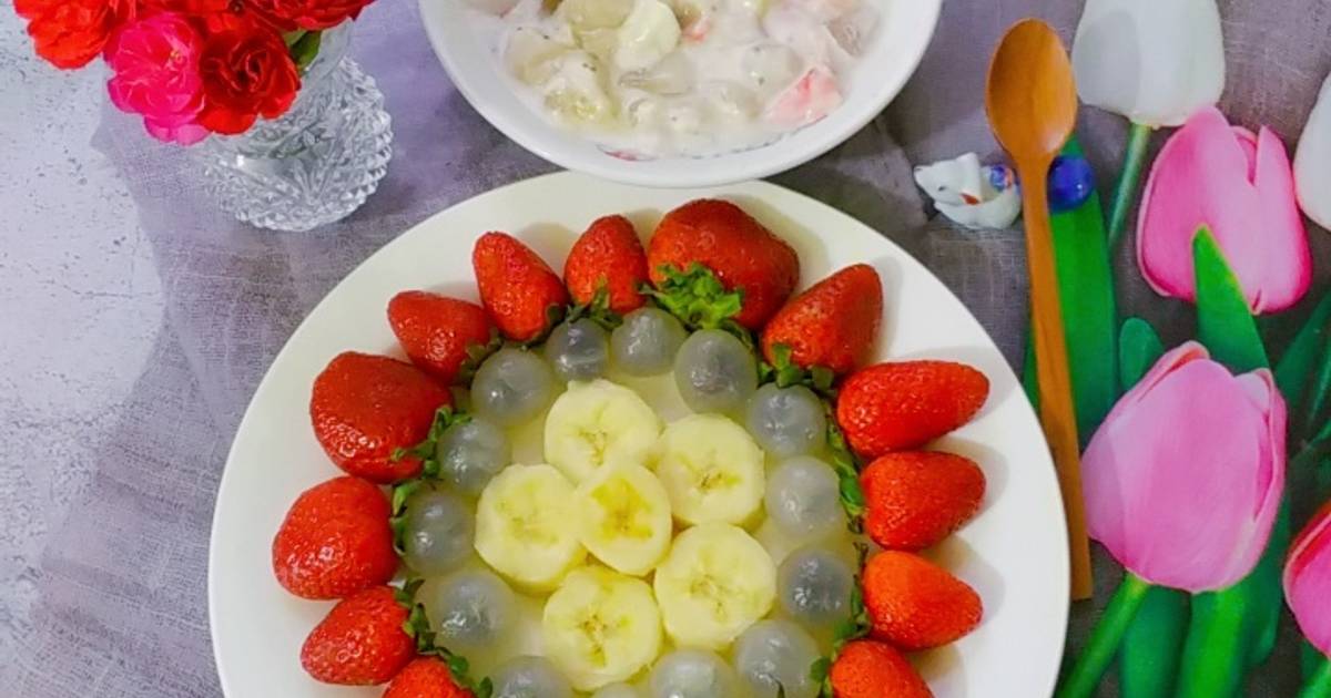 Chè trái cây sầu riêng hạt chia
