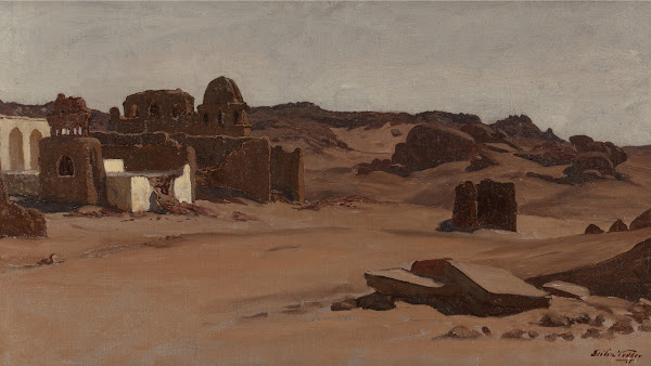 Modern Tombs Aswan Egypt circa 1890