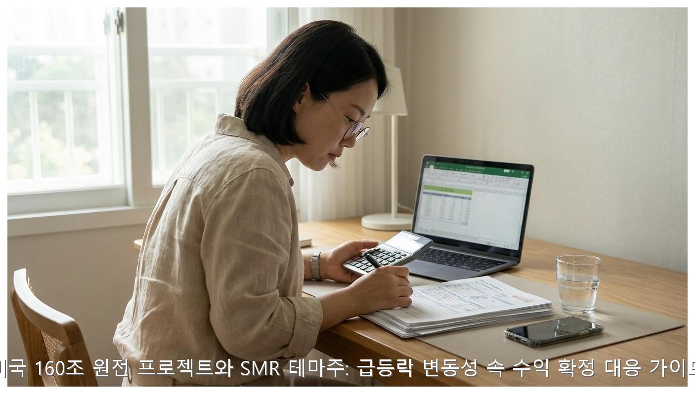 미국 160조 원전 프로젝트와 SMR 테마주: 급등락 변동성 속 수익 확정 대응 가이드 핵심 안내 및 분석 인포그래픽 (7)