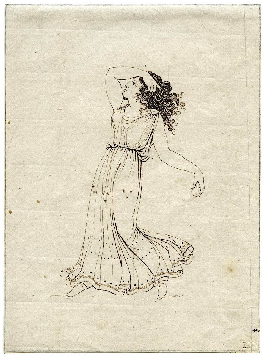Dancing maenad after a Greek vase