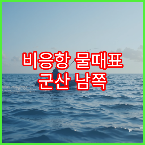 비응항 물때표 군산 남쪽 해역의 오늘 바다타임 정보