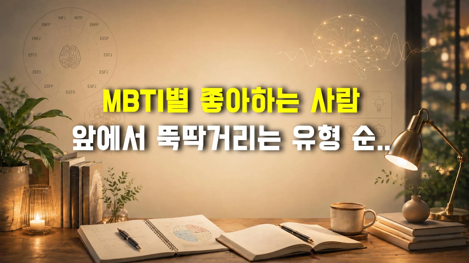 MBTI별 좋아하는 사람 앞에서 뚝딱거리는 유형 순위, 호감 앞 반응 총정리