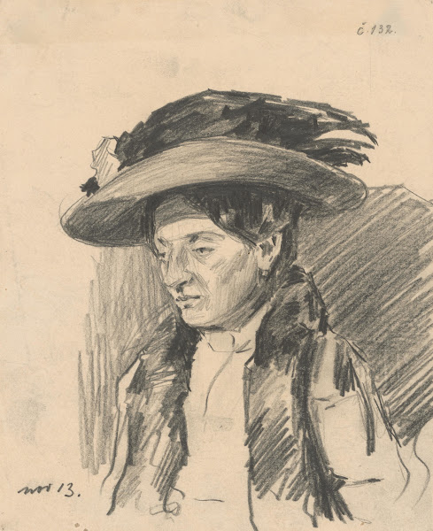 Study of a Woman with a Hat 19071912
