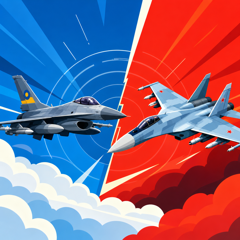 F-16 Ukraina vs Su-35 Rusia: Duel Udara yang Bikin Merinding!