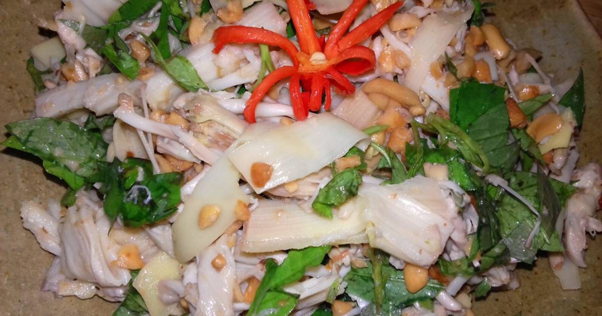 Gỏi Bắp Chuối Luộc Dã Chiến